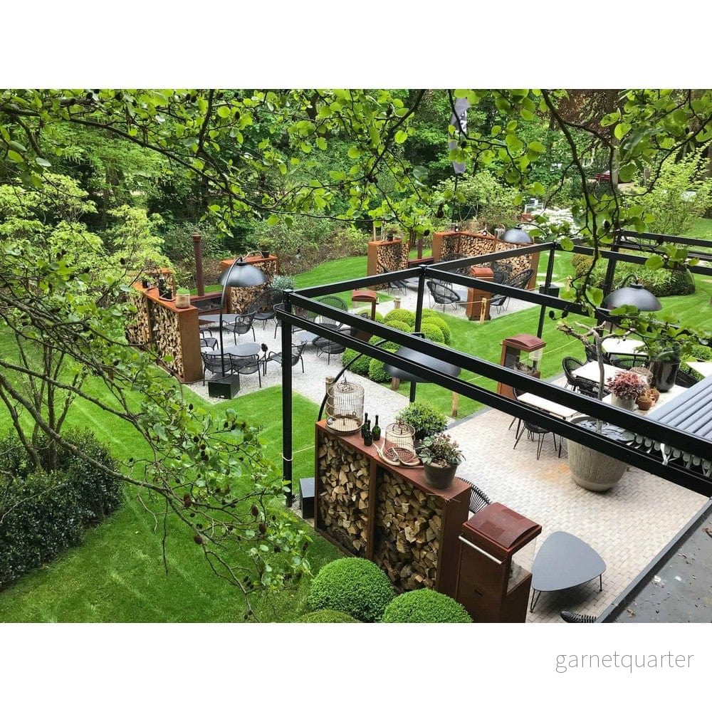 Geroba Vedförvaring Egura Corten 150x38x50cm - Bild 2