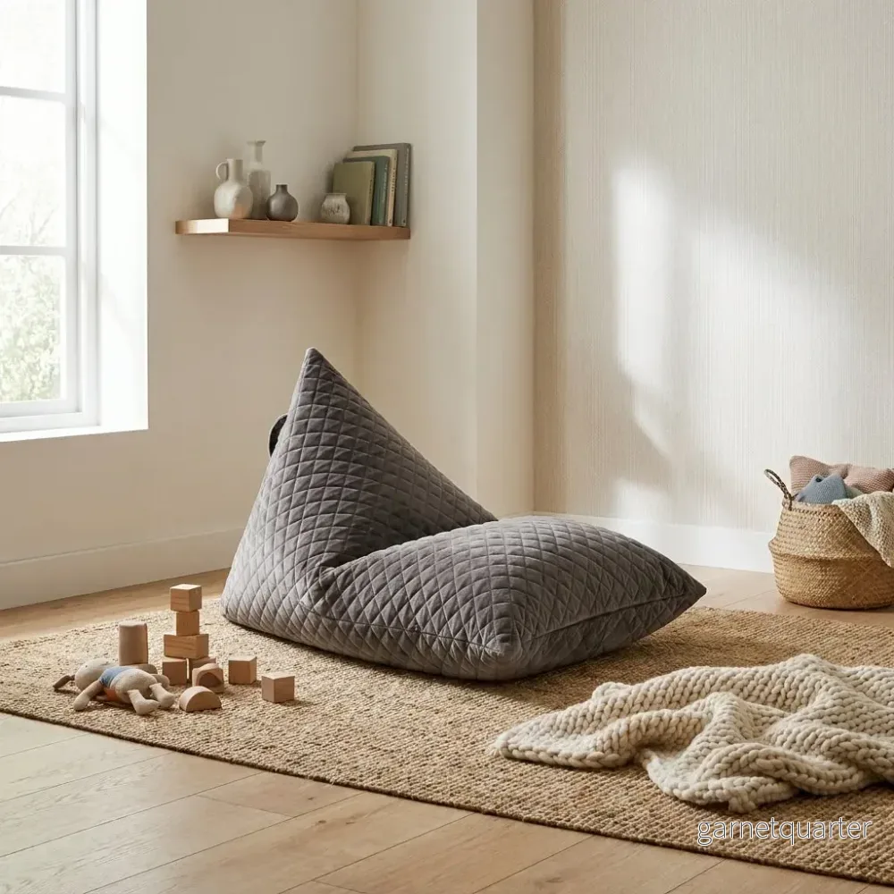 Sittsäck Barnfåtölj Razzy Lure Luxe Grey
