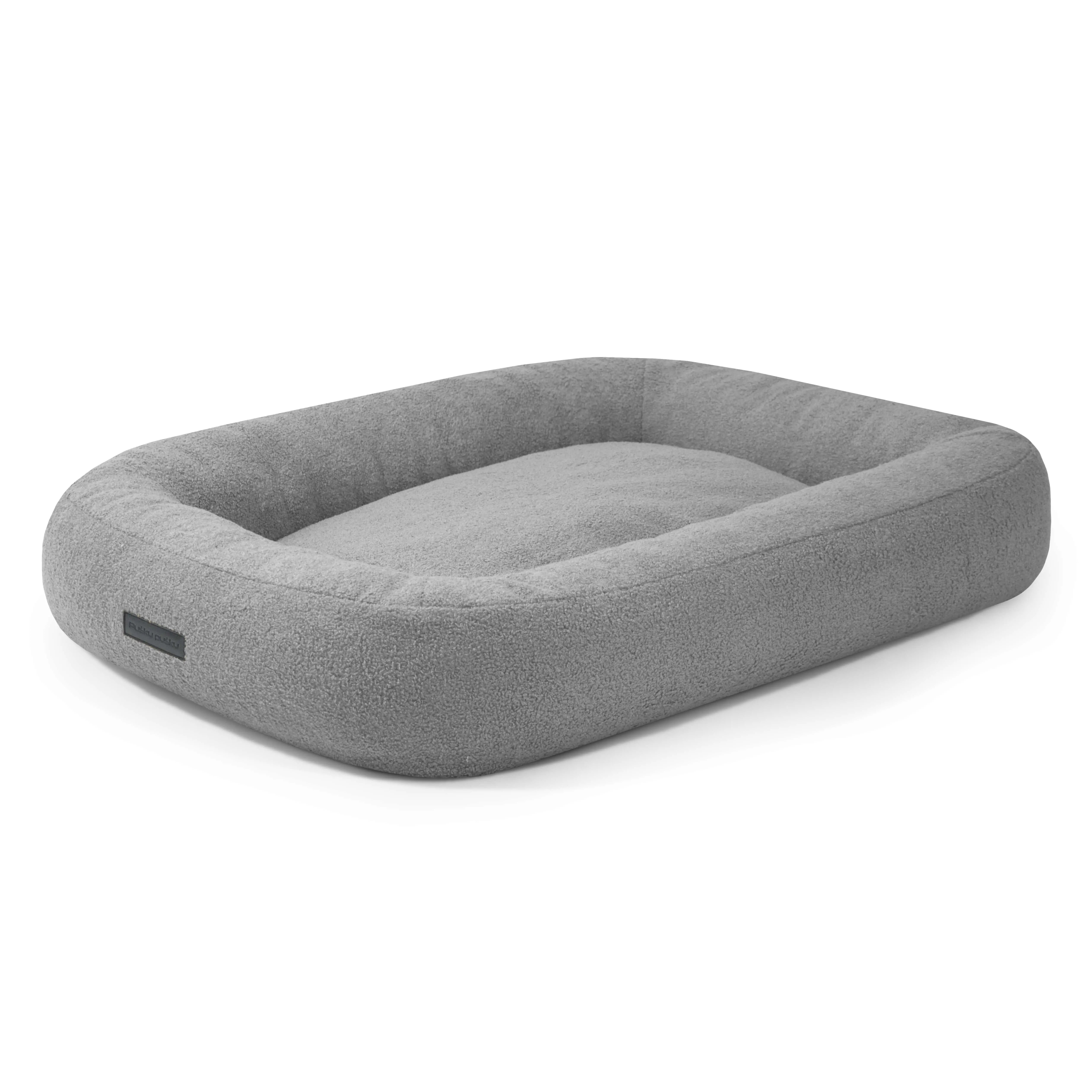 Hundbädd 100 Teddy White Grey