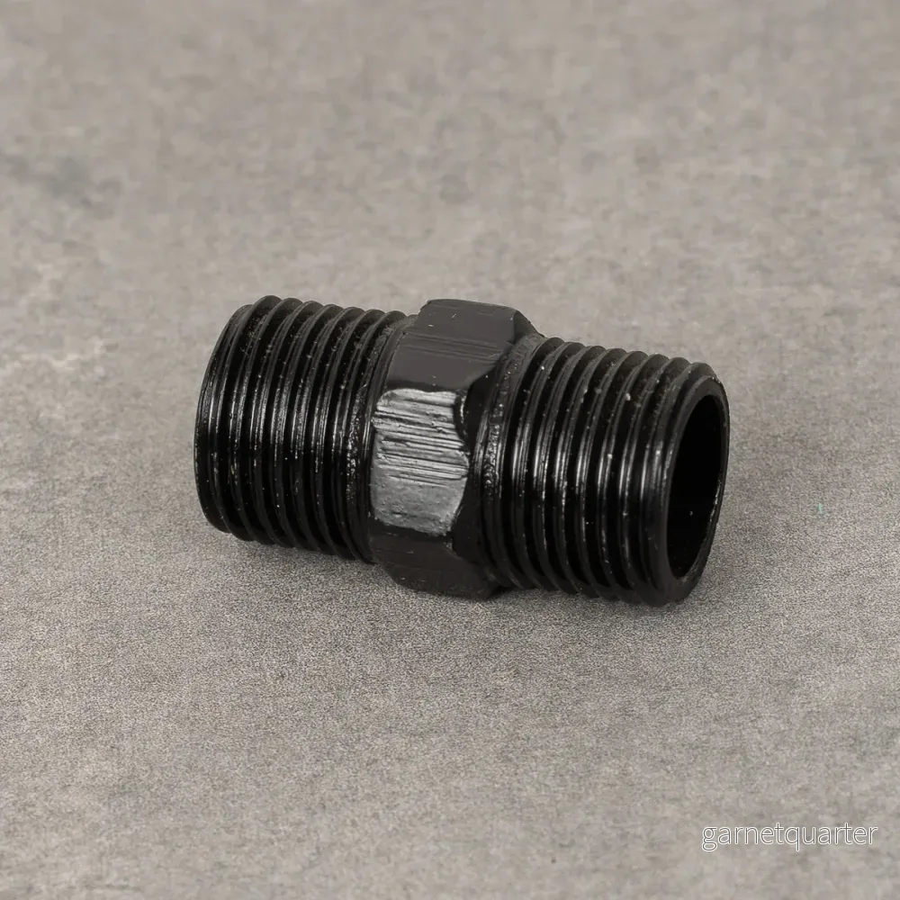 Dubbelnippel - 20 mm - Svartlackerad - Bild 2