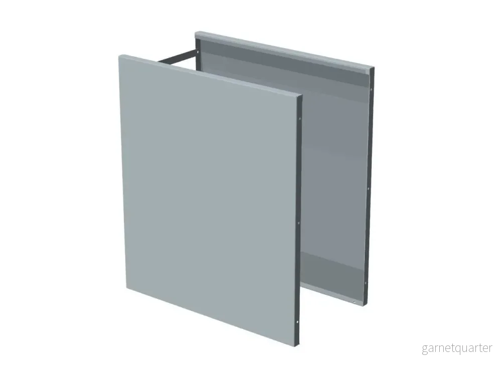 Sidoplattsset galvaniserat stål CUBY. Höjd 80 cm – flera storlekar Sidoplattsset galvaniserat stål CUBY. Höjd 80 cm – flera storlekar