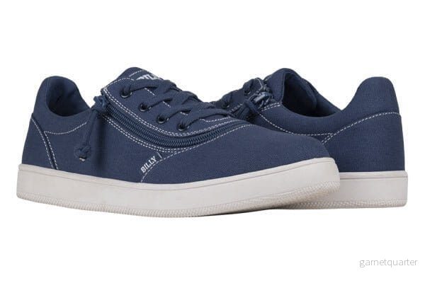 BILLY – Zip skor/sneaker för sport och aktivitet. BRED modell. Stötdämpande! Blå