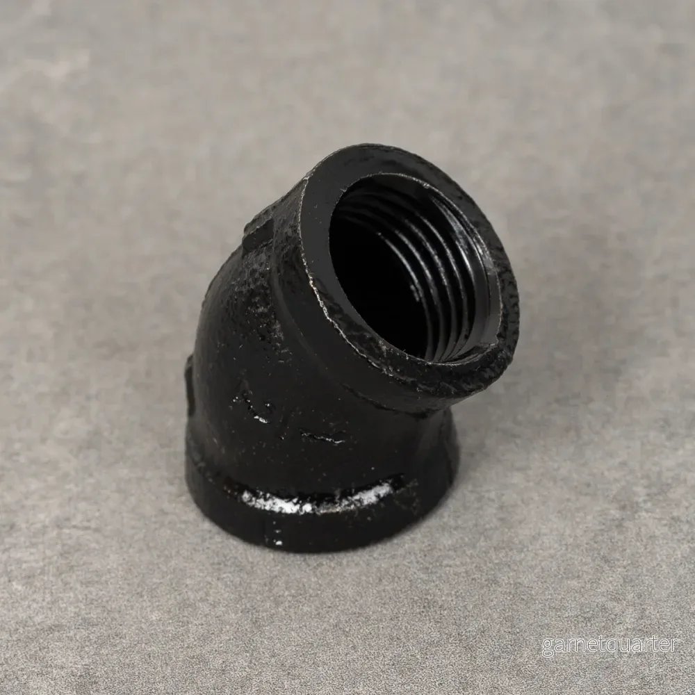 Rörböj 45° – 20 mm – Svartlackerad Rörböj 45° – 20 mm – Svartlackerad