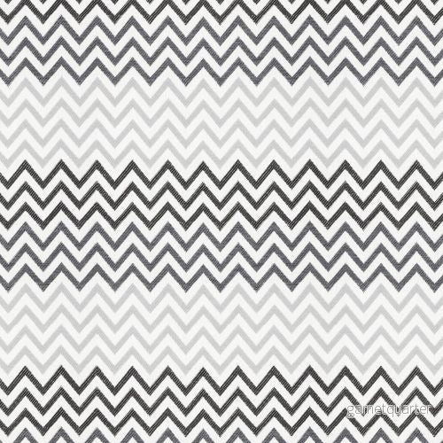 Gråsvart Zigzag 3cm Gråsvart Zigzag 3cm