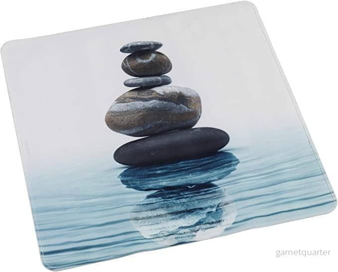 Badmatta med halkskydd för dusch - Meditation/ZEN-motiv (54 x 54 cm) - Bild 2