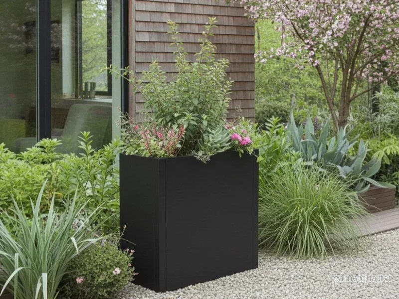 Blomlåda svartlackad CUBY 80 x 40 x H80 cm Blomlåda svartlackad CUBY 80 x 40 x H80 cm
