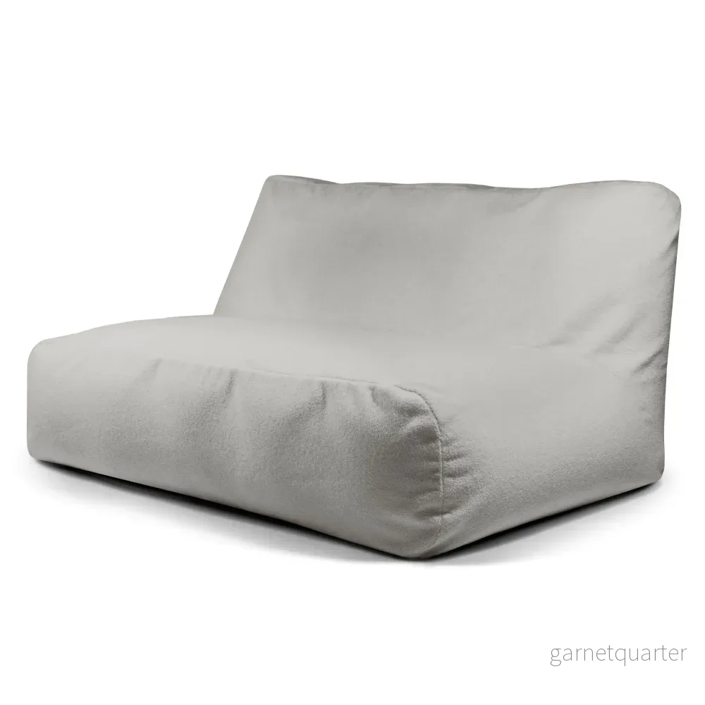 Sittsäck Soffa Tube 160 Teddy White Grey
