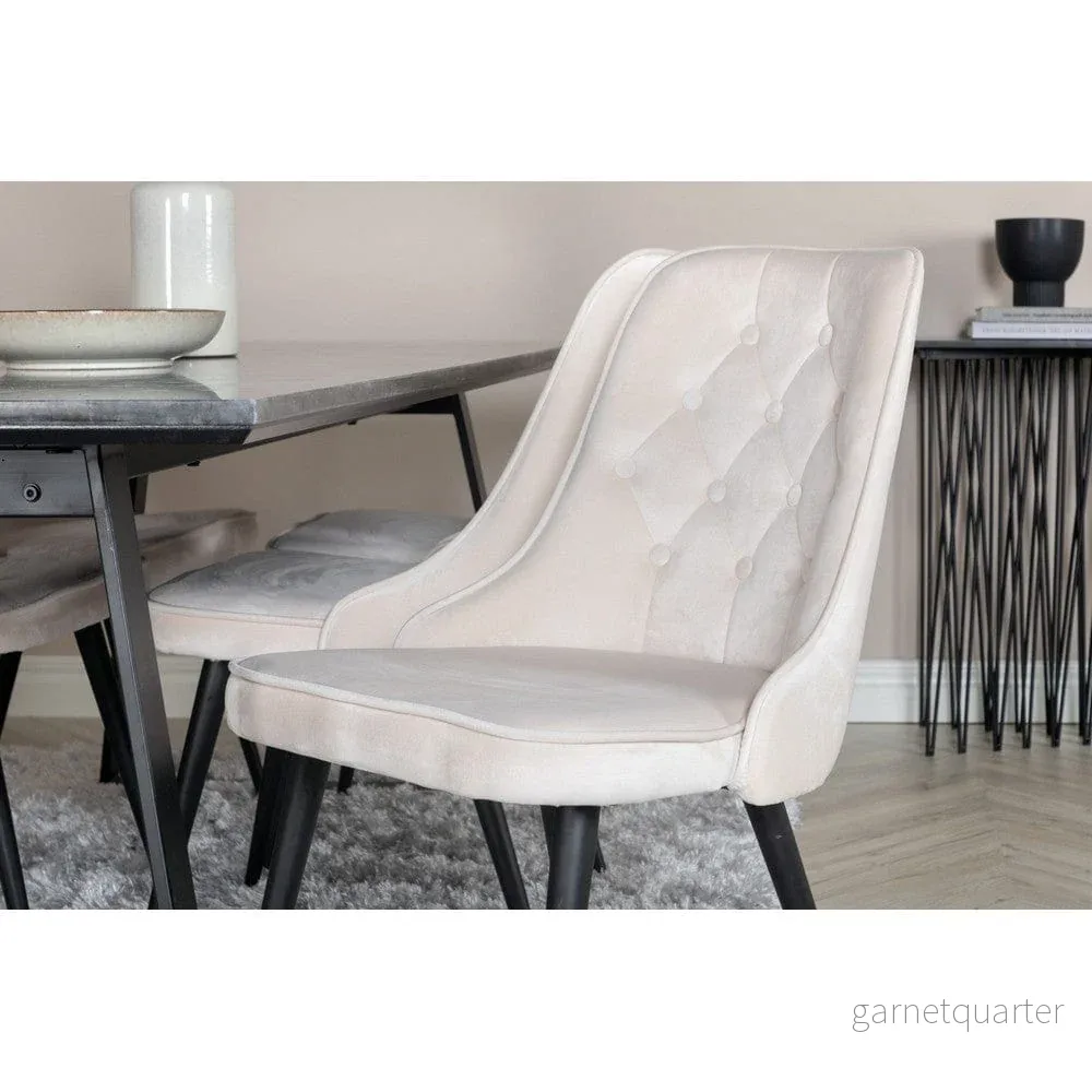 Venture Home Matstol Velvet Lyx Sammet 2-pack - Bild 2