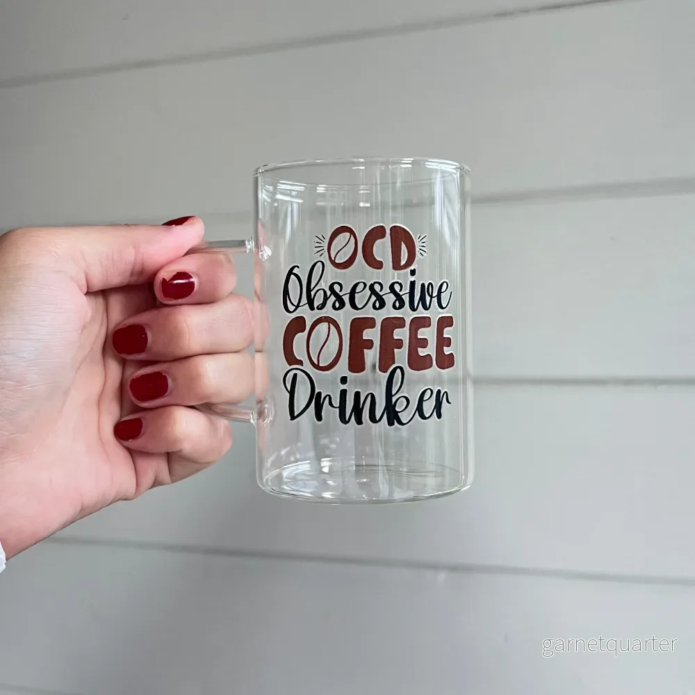 Glas med handtag - Obsessive coffee drinker