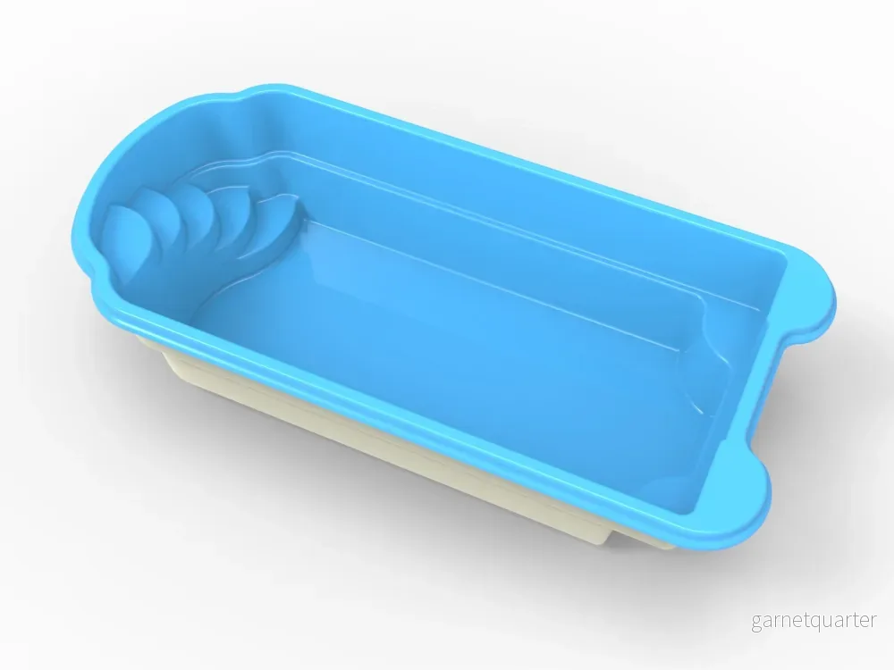 Glasfiberpool Roxen 6,00m x 3,00m x 1,40m - Bild 2