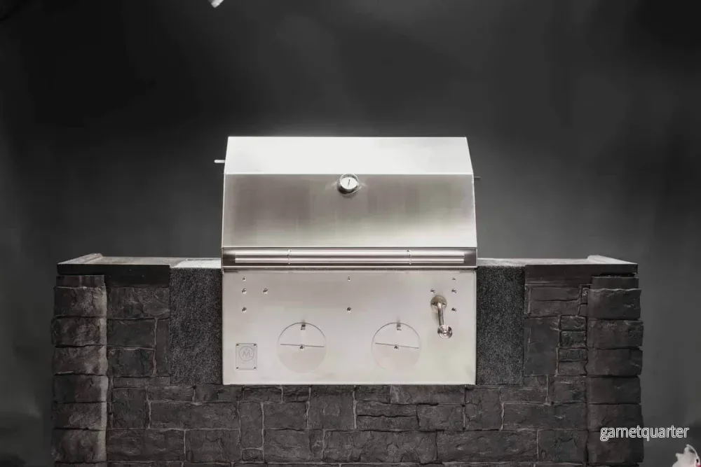 B24 Stainless Steel Built In Charcoal Grill – Kolgrill av rostfritt Stål – M-Grills