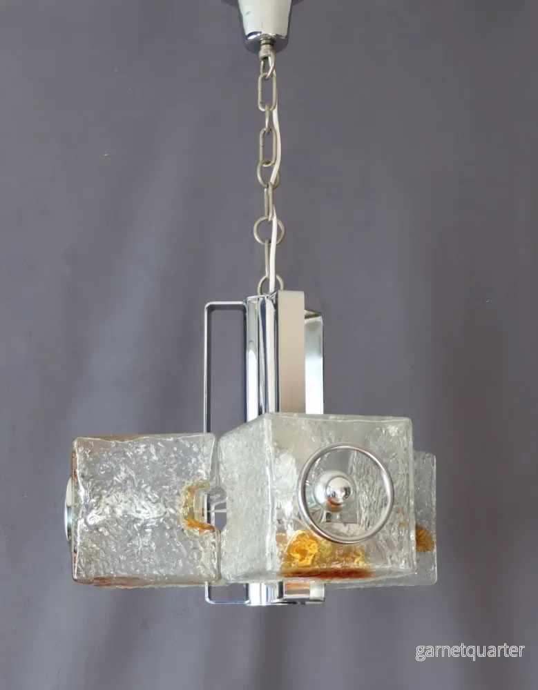 Taklampa Italiensk veart Toni Zuccheri  1970-tal Nr A705