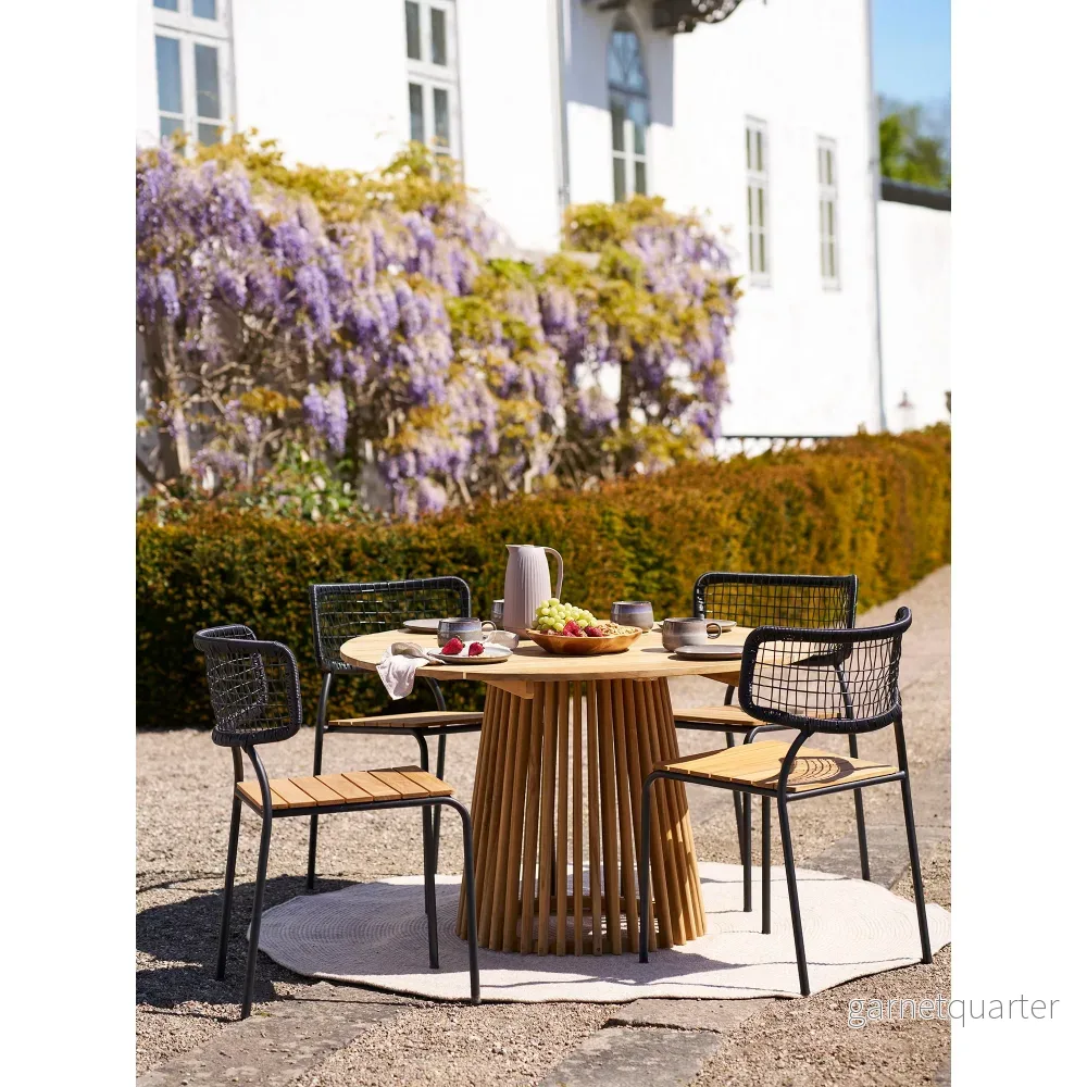 House Nordic Lorca matbord teak natur Ø120 cm - Bild 2
