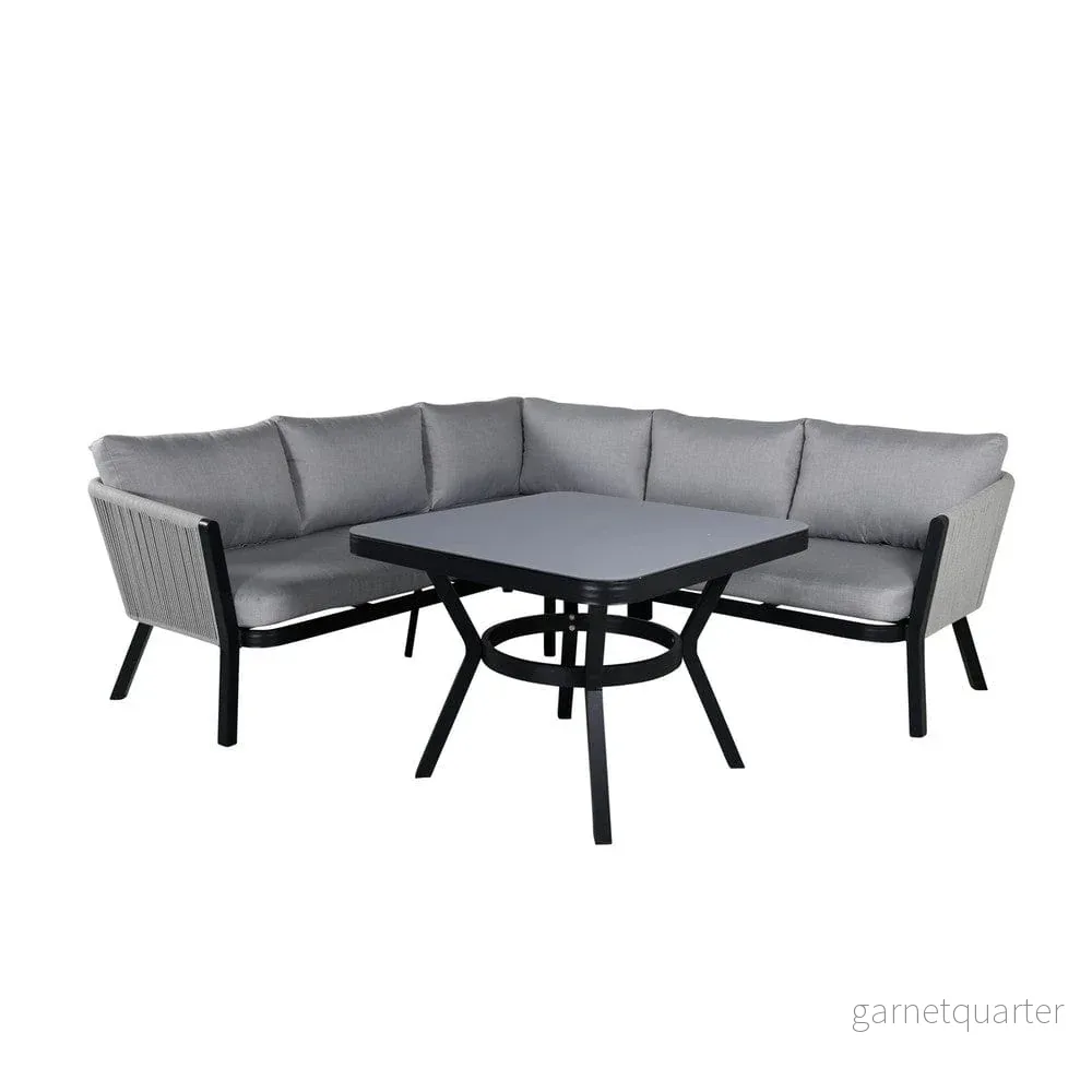 Venture Design Hörnsoffgrupp Virya Svart