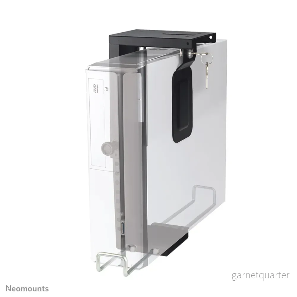Neomounts CPU-D075 svart/LK är ett fäste som gör att du kan montera en PC på skrivbordet. Inklusive lås. Neomounts CPU-D075 svart/LK är ett fäste som gör att du kan montera en PC på skrivbordet. Inklusive lås.