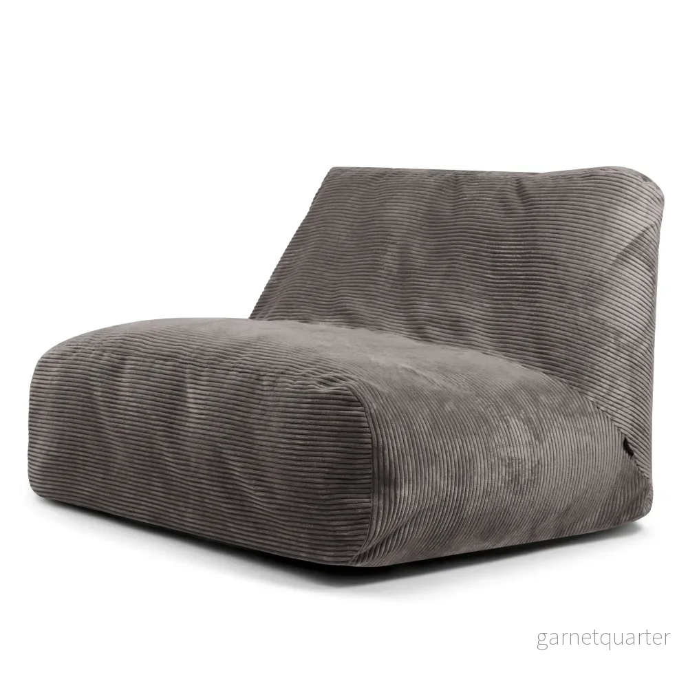 Sittsäck Soffa Tube Waves Dark Grey