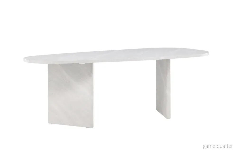 Grönvik matbord, vit - Bild 3