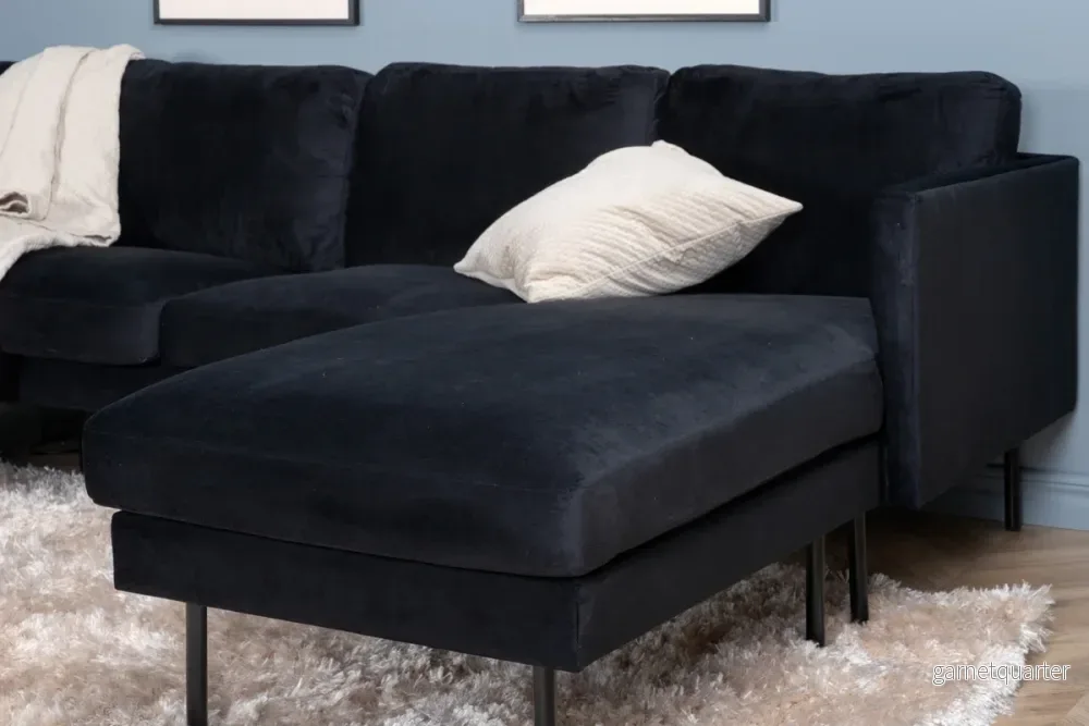 Zoom divansoffor, svart - Bild 2