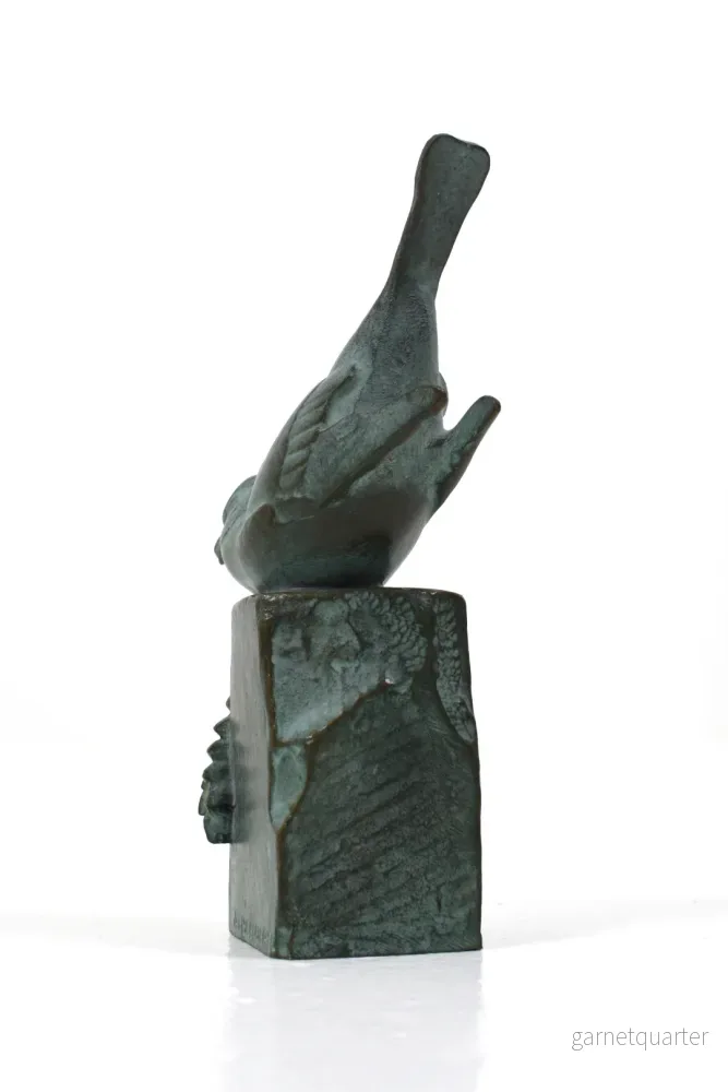 ”Bofink med majs” av André Vincent Becquerel, 1920-tal, Frankrike - Bild 3