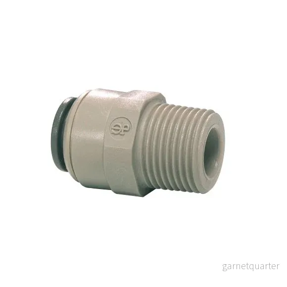 John Guest Straight Adaptor 3/8″ x 1/2″ NPTF John Guest Straight Adaptor 3/8″ x 1/2″ NPTF