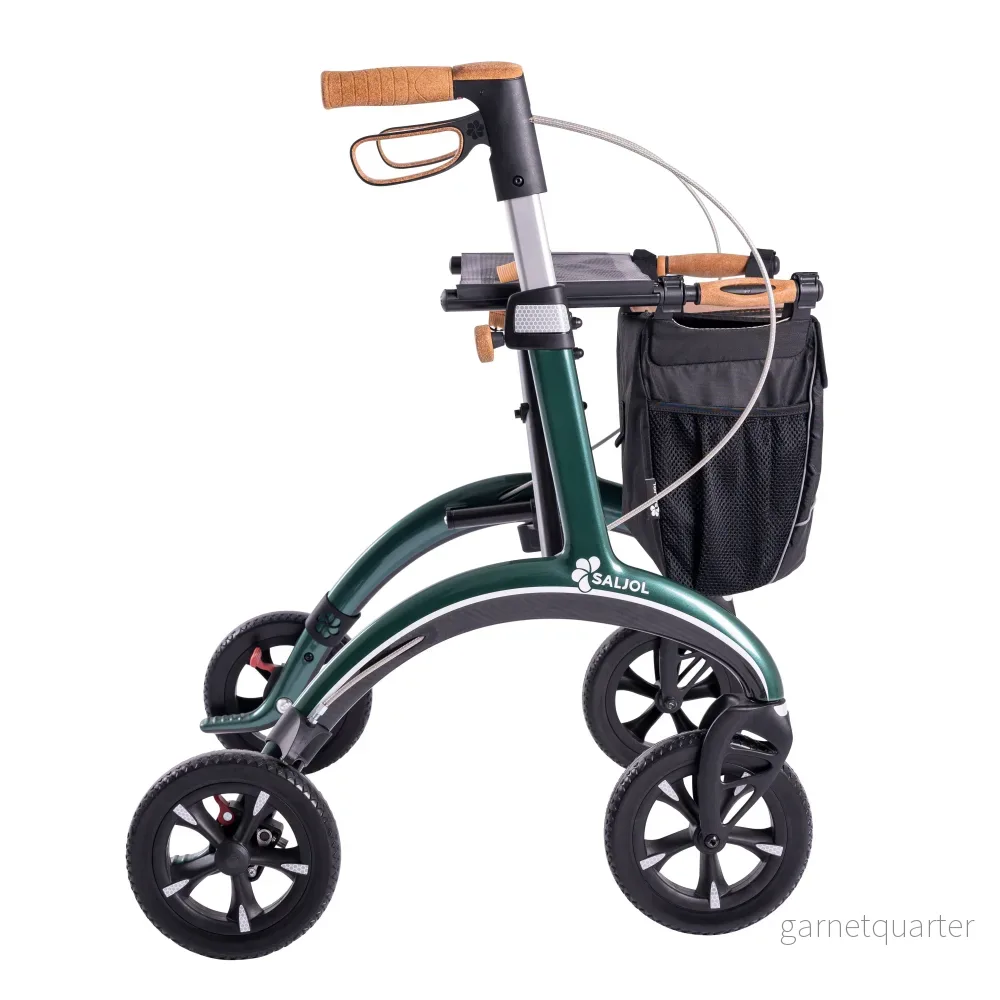 SALJOL ”Luksus” kulfiber rollator -unikt tysk design og ultra letvægtsrollator. Kun 5,8 kg
