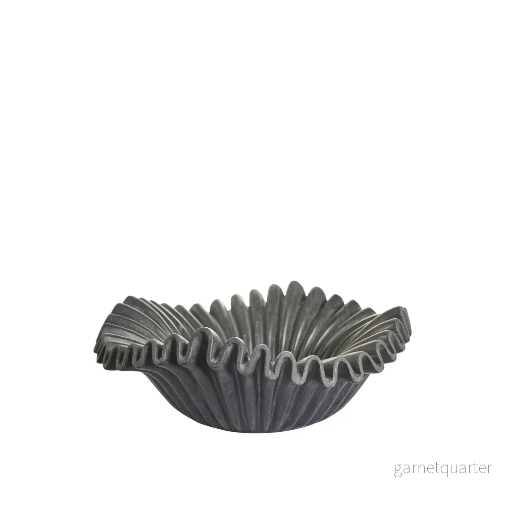 Anemone marmor skål 40x40x16 cm