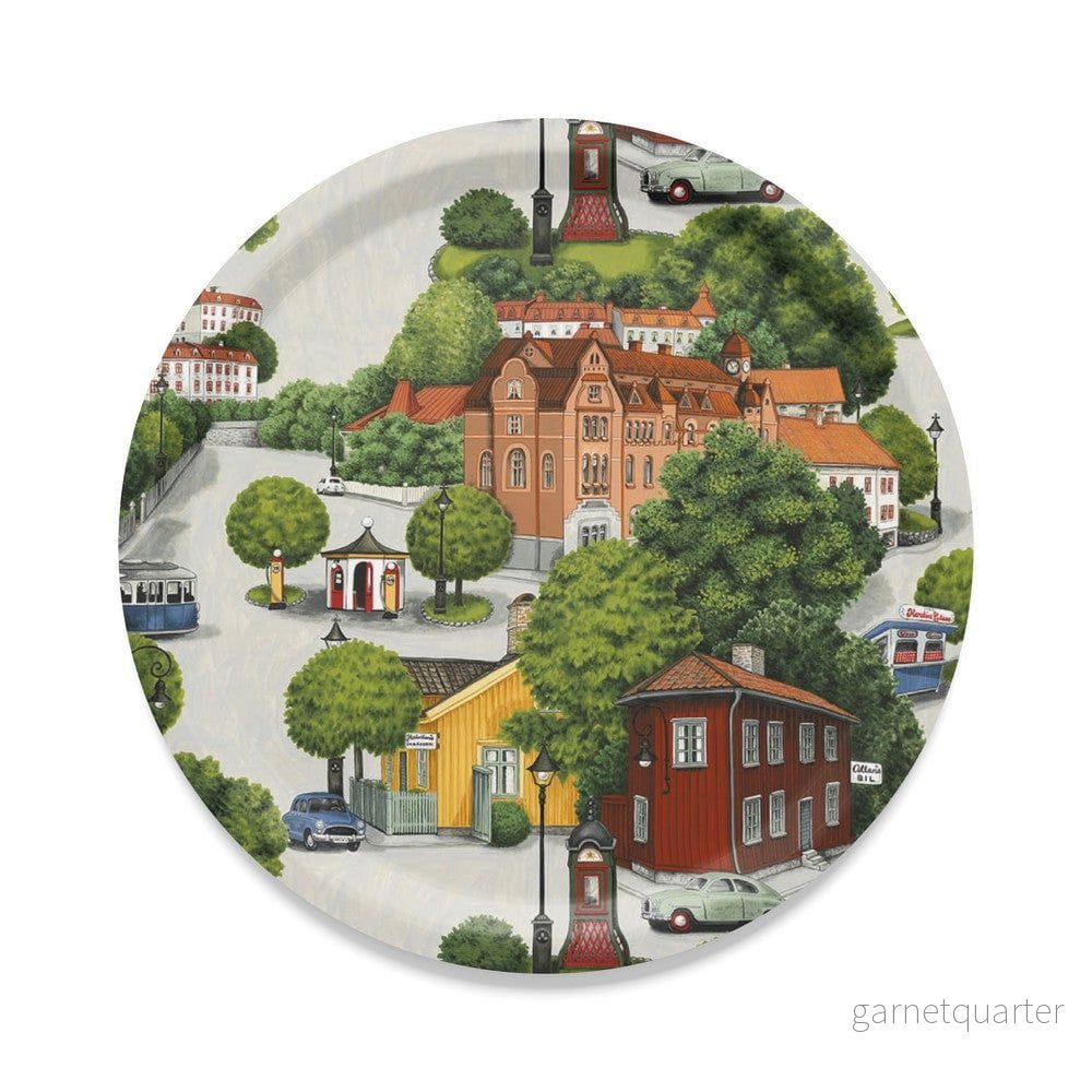 Arvidssons Textil Bricka Sommarstad Rund Arvidssons Textil Bricka Sommarstad Rund