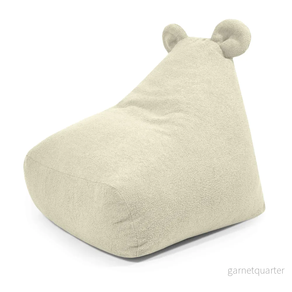 Barnfåtölj Sittsäck Snug 80 Bear Teddy Cream