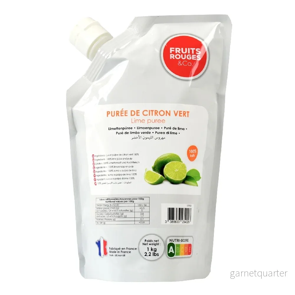 Lime fruktpuré 1kg – Fruits Rouges & Co Lime fruktpuré 1kg – Fruits Rouges & Co