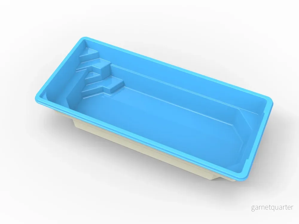 Glasfiberpool Dellen XL 8,00m x 3,22m x 1,50 m - Bild 2