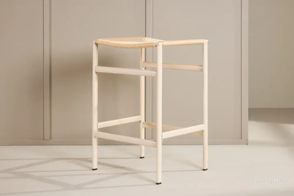 Polly barstol utan ryggstöd, beige