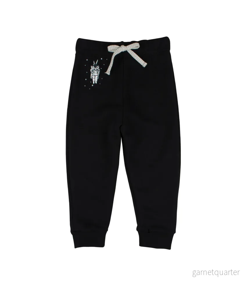 Livly Joggers Black With Astronaut Livly Joggers Black With Astronaut
