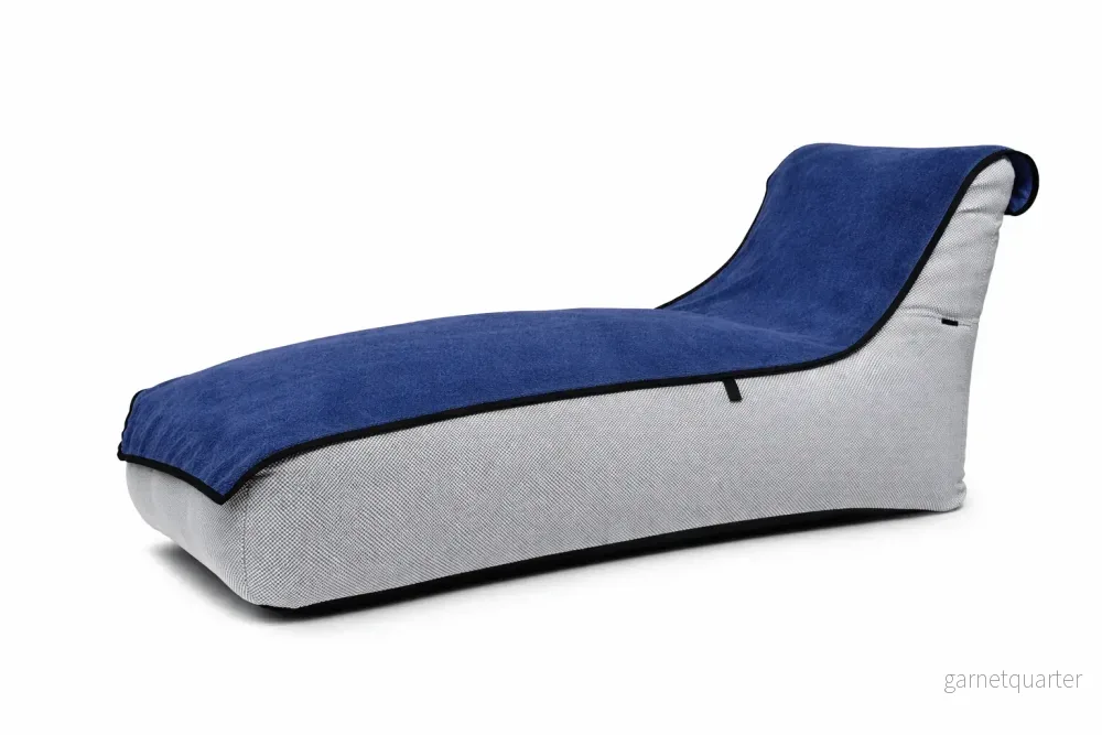 Premium strandhandduk för solsäng och strand Navy 230x95 cm - Bild 2