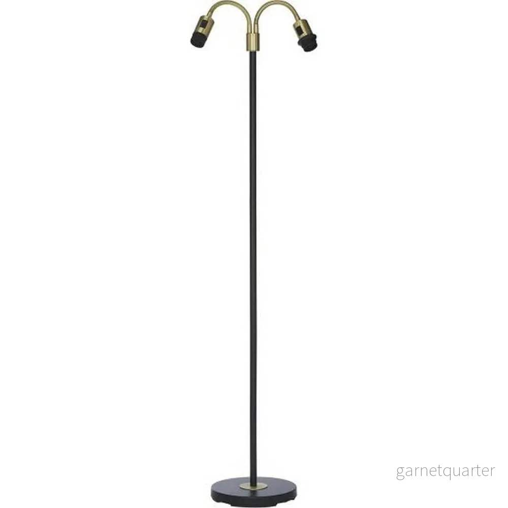 PR Home Golvlampa Amy Flex 2 Svart/Mässing PR Home Golvlampa Amy Flex 2 Svart/Mässing