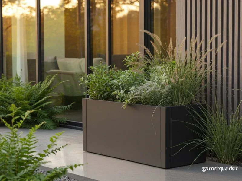 Blomlåda svartlackad CUBY 80 x 40 x H40 cm Blomlåda svartlackad CUBY 80 x 40 x H40 cm