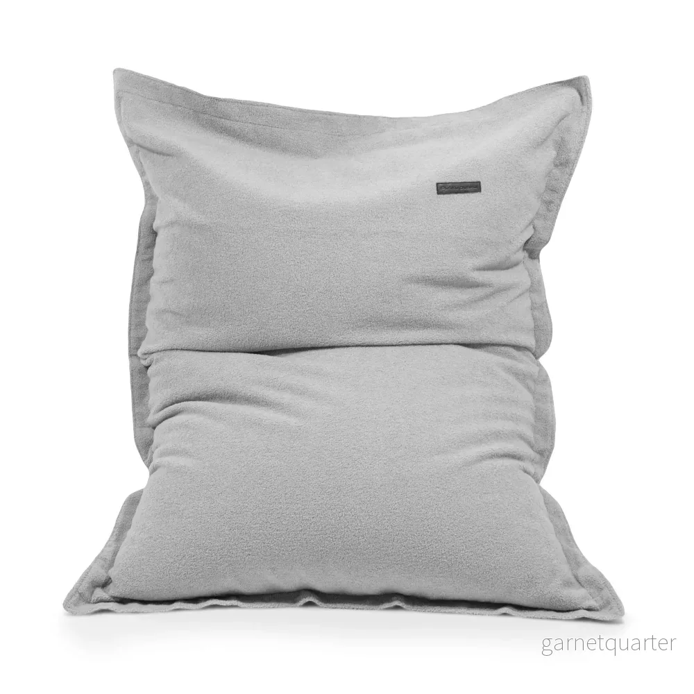 Sittsäck 3me Teddy White Grey