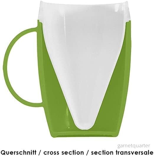 Ergonomisk drickskopp med ett handtag och drickspip - 3 olika färger Grön - Bild 2
