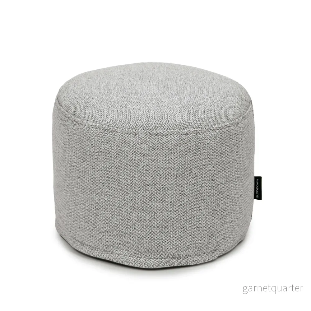 Sittpuff Fotpall Mini Dunẽs White Grey Sittpuff Fotpall Mini Dunẽs White Grey