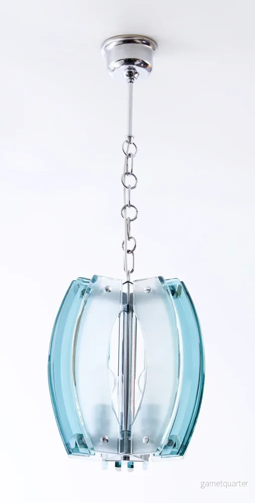 Taklampa Stil Fontana Arte 1970/80-tal  Italiensk Nr A382