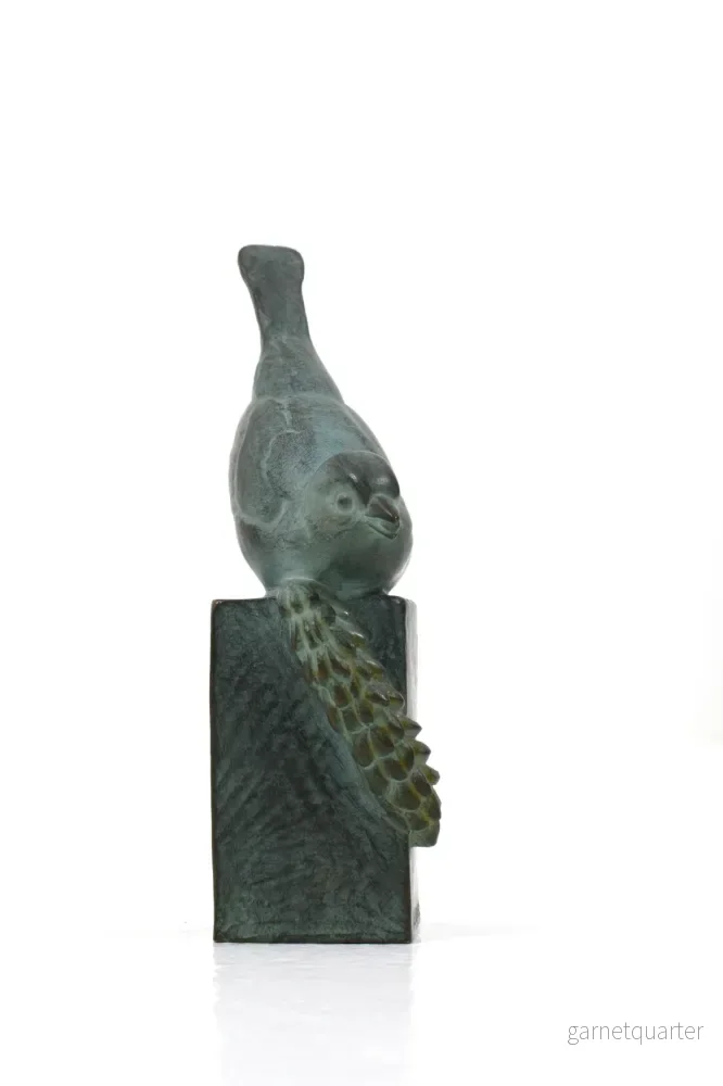 ”Bofink med majs” av André Vincent Becquerel, 1920-tal, Frankrike - Bild 2
