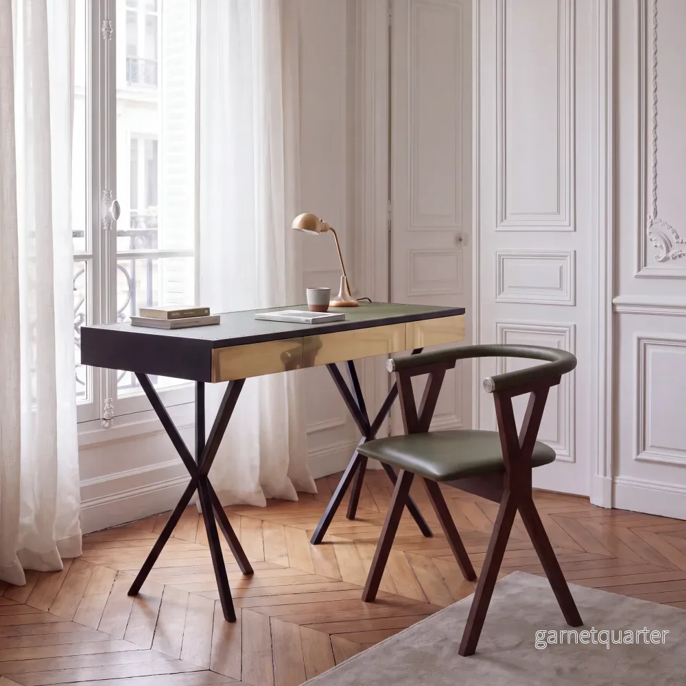 NEB Desk Chair in Green Leather - Bild 3