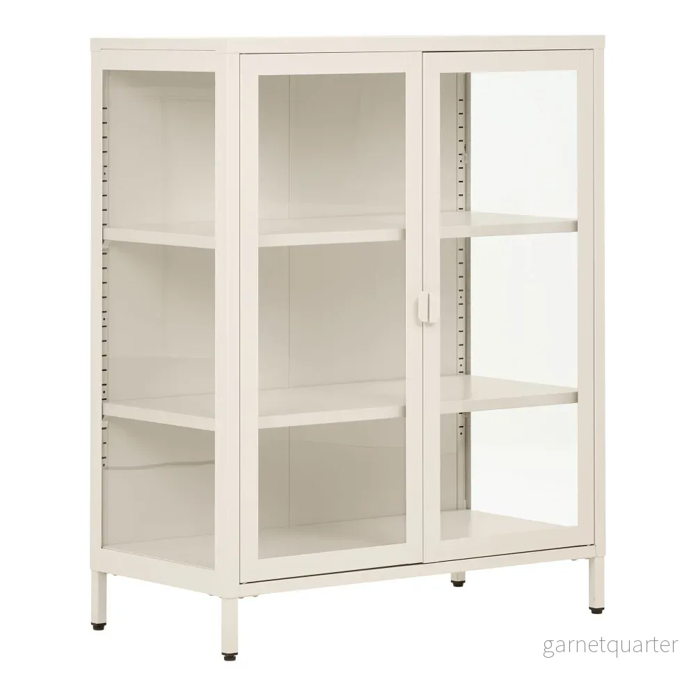 House Nordic Brisbane vitrinskåp – offwhite, 80 × 40 × 101 cm - Bild 2