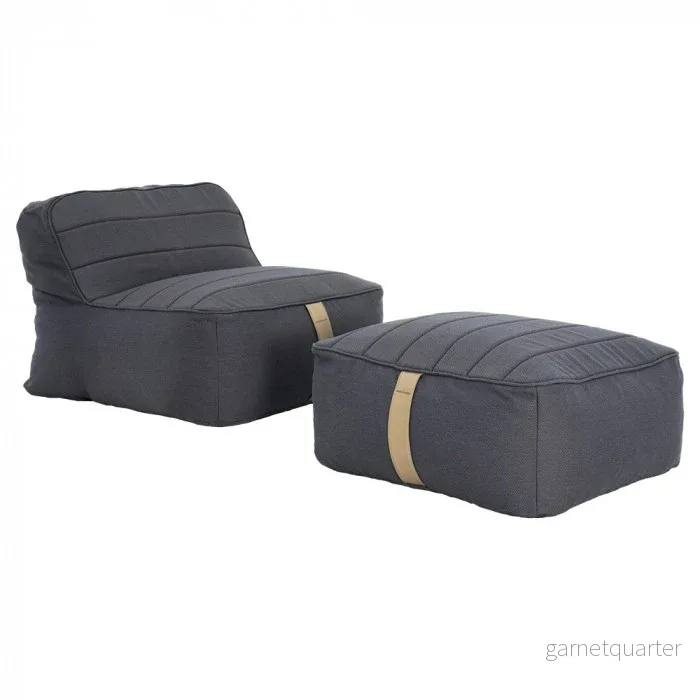 Lounge Pug Sittsäck 2-delad Går & Blå