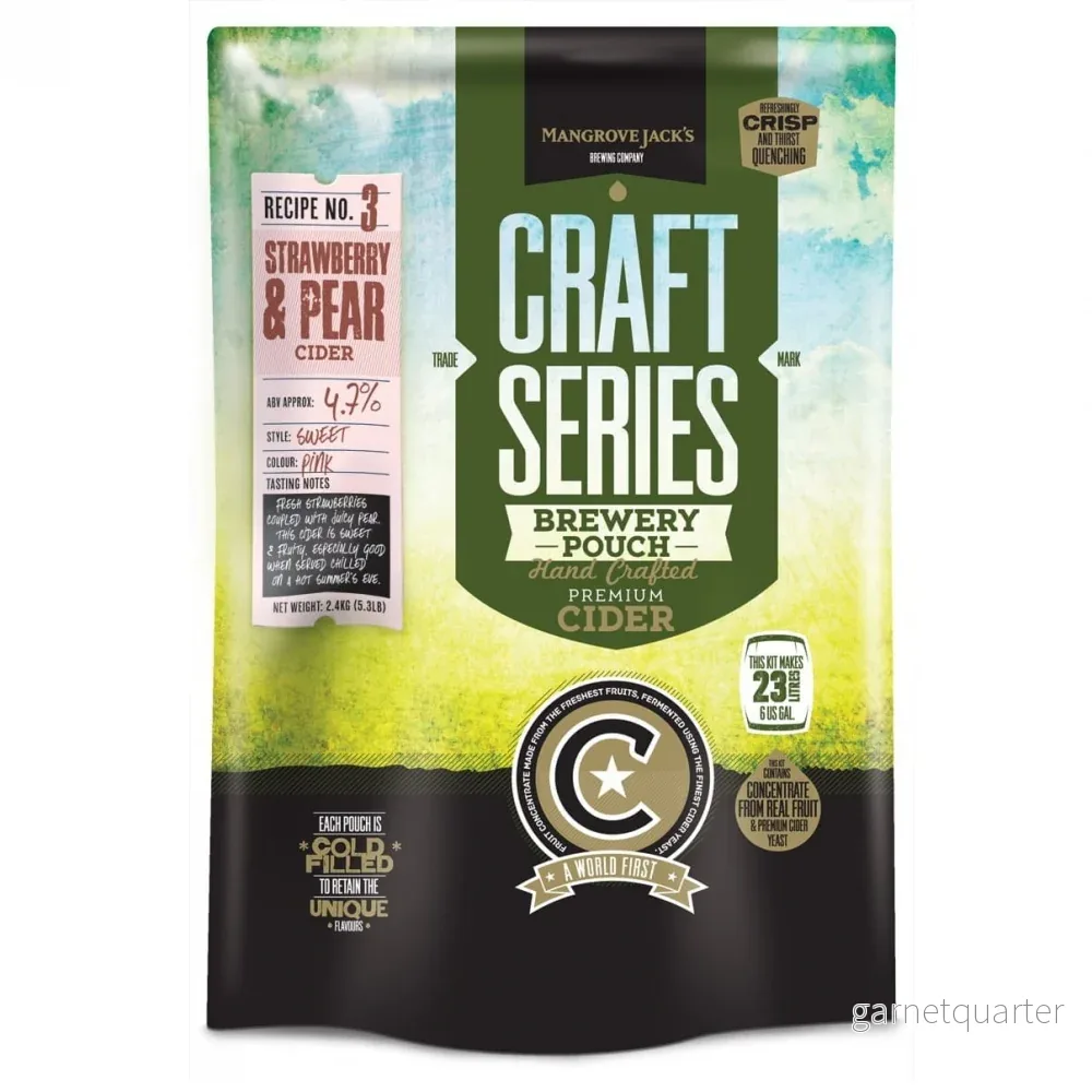 Craft Series Strawberry & Pear Cider Ekstraktkit – 2,4kg