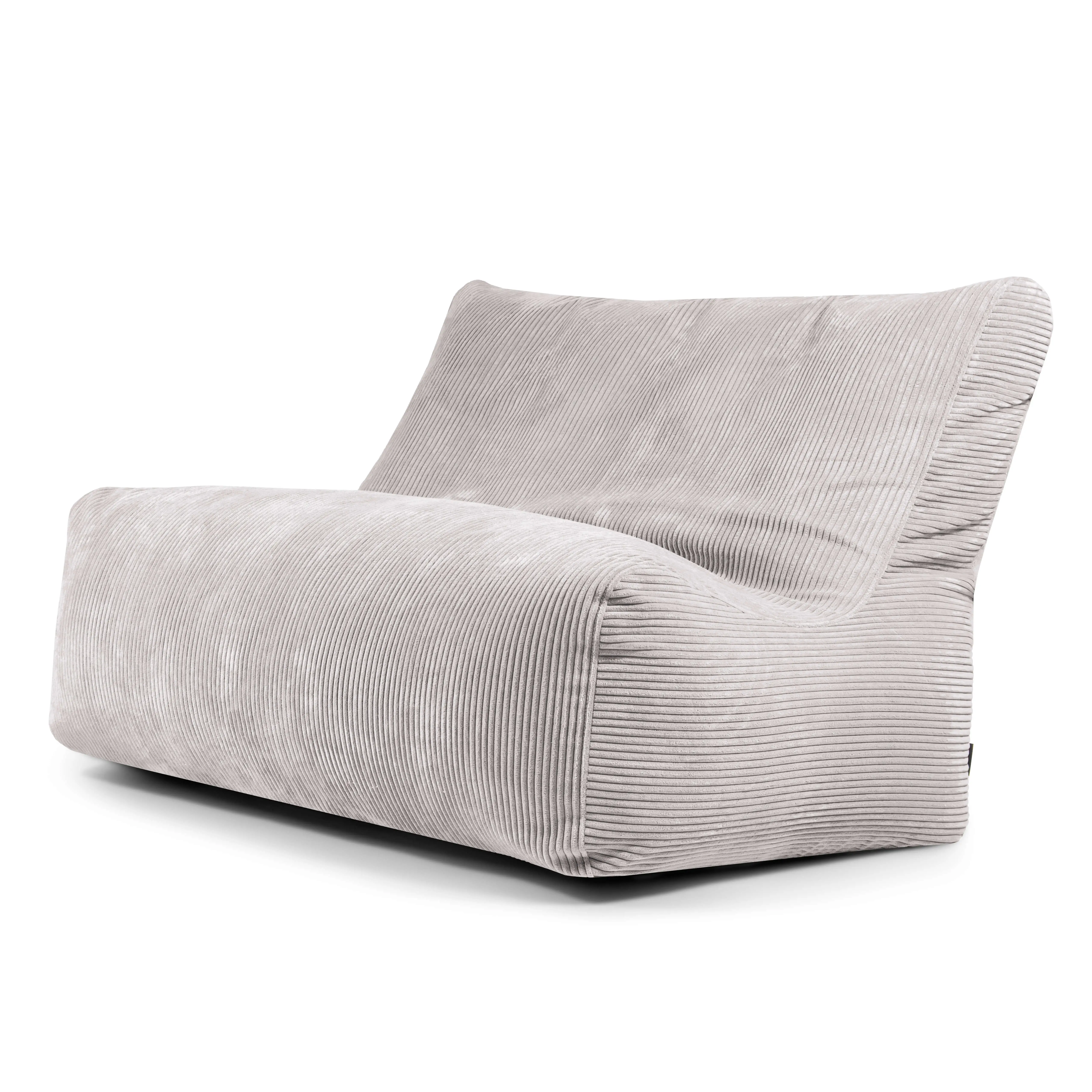 Sittsäck Soffa Seat Waves White Grey