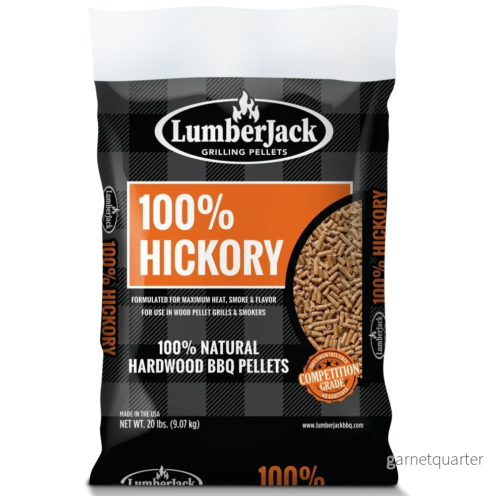 LumberJack 100% Hickory BBQ Grilling Pellets 9kg LumberJack 100% Hickory BBQ Grilling Pellets 9kg