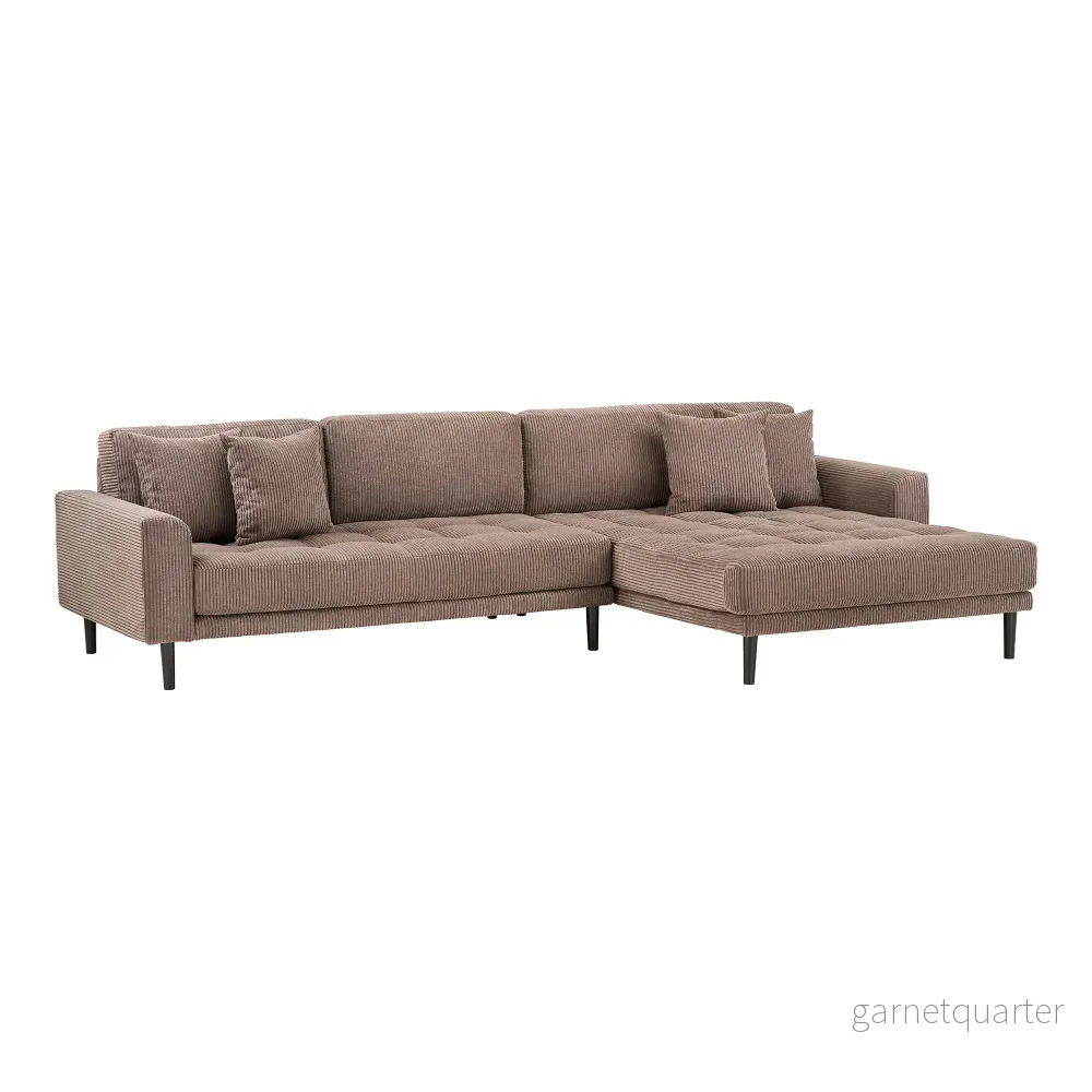 House Nordic Lido loungesoffa – höger, brun manchester - Bild 2