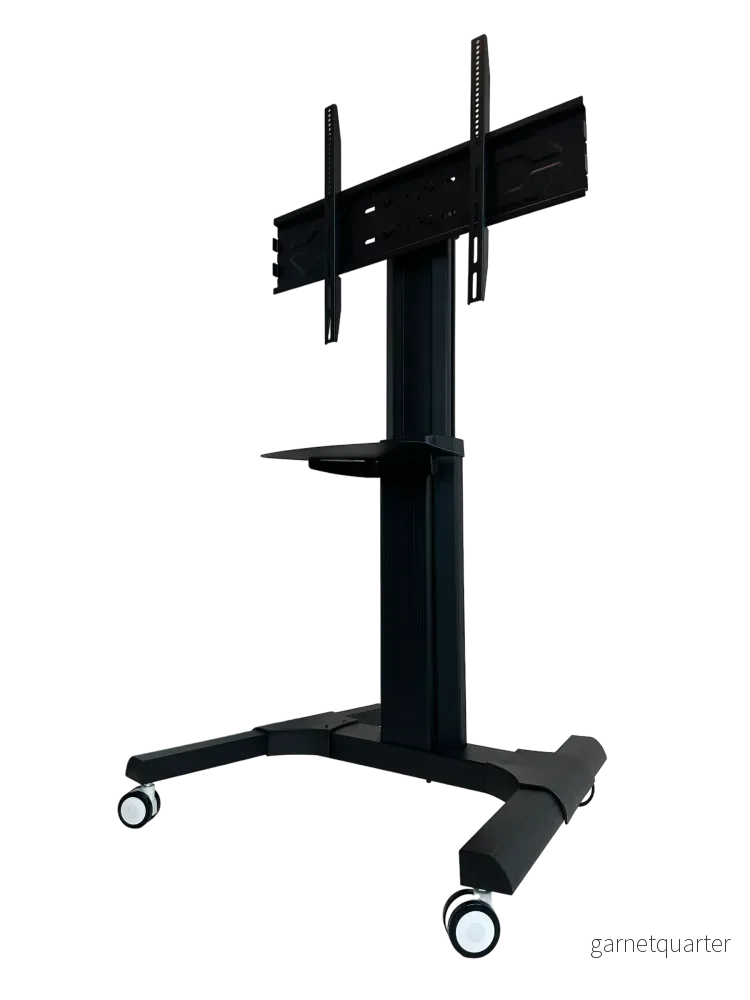 Wolff Mount flyttbar TV-stativ upp till 70 tum |Universellt |Höjdjusterbart |Svart aluminium |VESA 800x600 - Bild 2