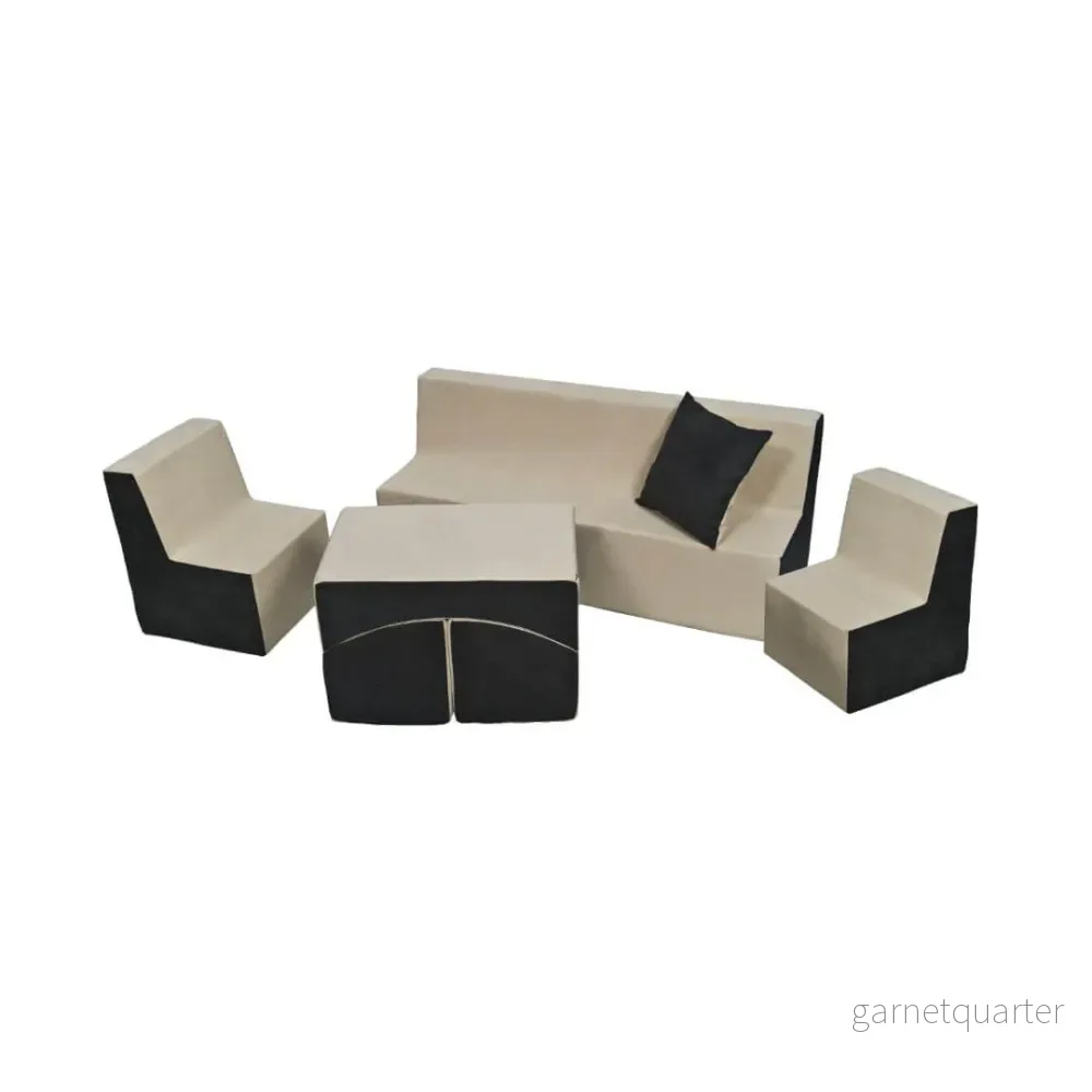 Skumleksaksmöbelset Beige/Grå - Bild 2