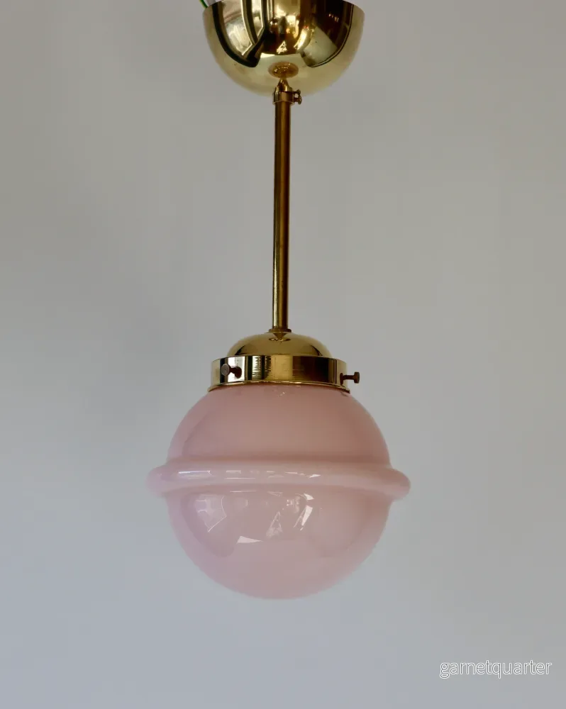 Pendellampa Artdeco 1930-tal Rosa Nr P139
